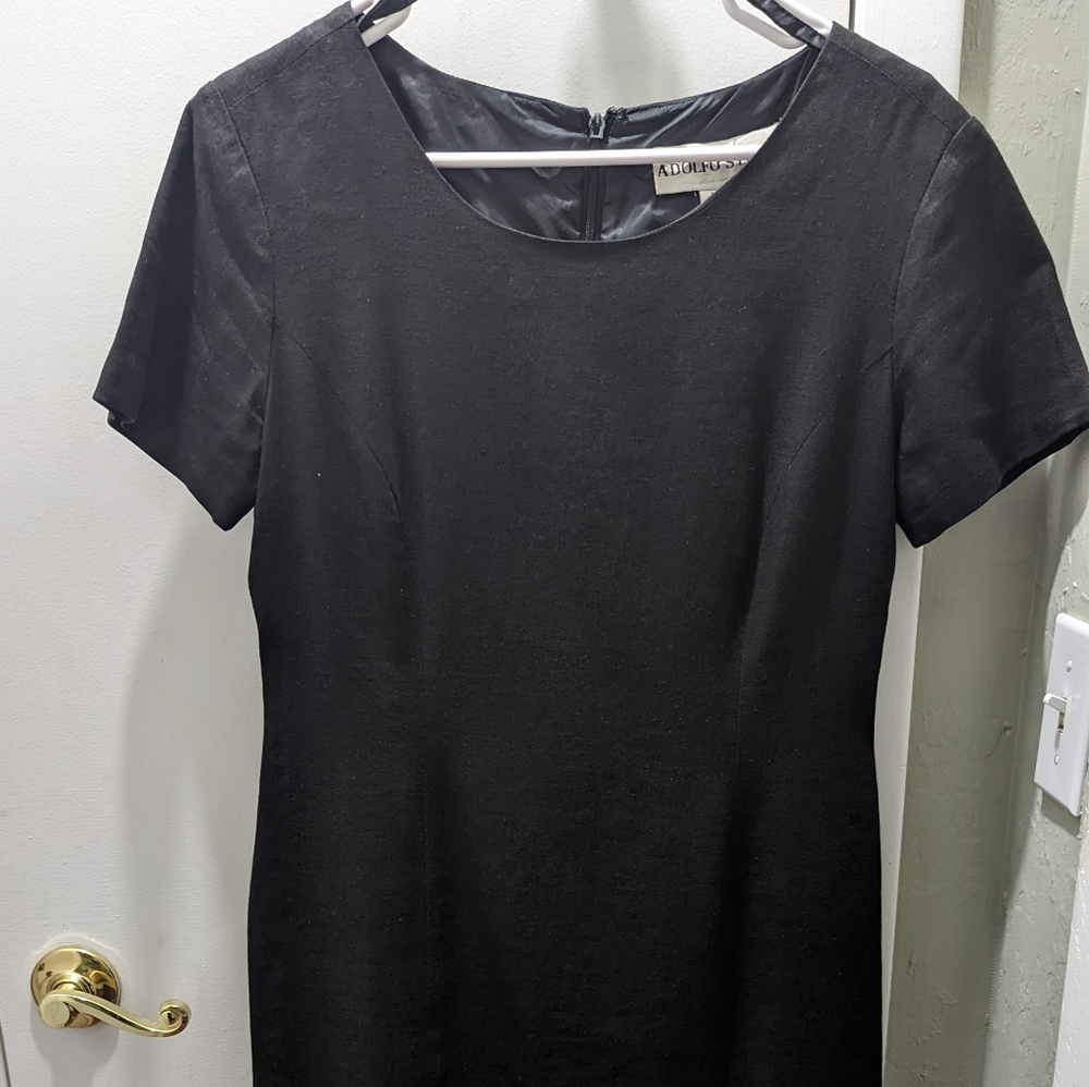 Adolfo Studio Black Dress Size 8
